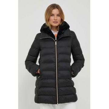 Geox geaca femei, culoarea negru, de iarna