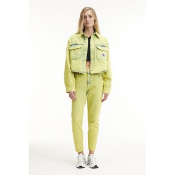 Jacheta crop din denim