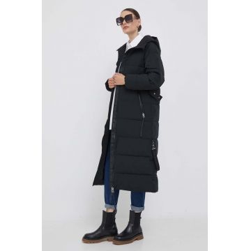 Joop! geaca femei, culoarea negru, de tranzitie
