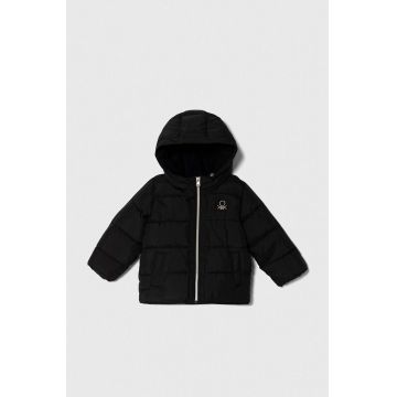 United Colors of Benetton geaca copii culoarea negru