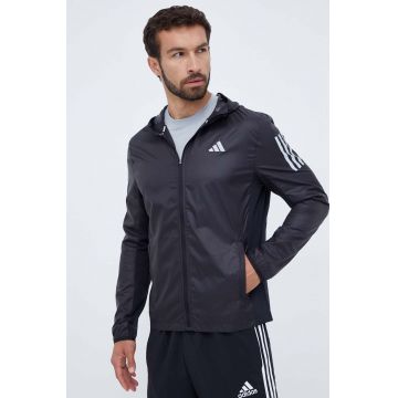 adidas Performance windbreaker Own the Run culoarea negru, de tranzitie