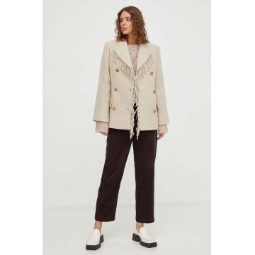 By Malene Birger geaca de lana culoarea bej, de tranzitie