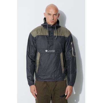 Columbia windbreaker Challenger culoarea gri, de tranzitie 1714291-White.Bl
