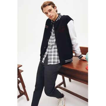 Jacheta baseball cu capse
