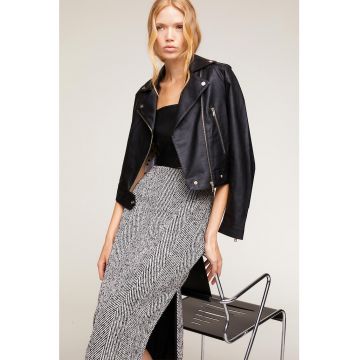 Jacheta biker de piele ecologica