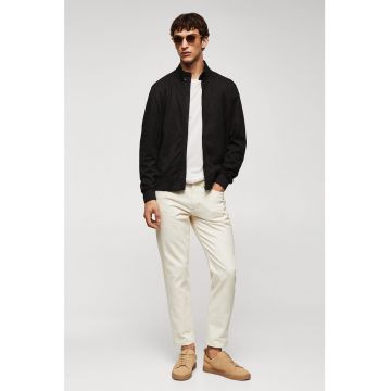 Jacheta bomber de piele intoarsa ecologica Firenze