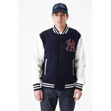 Jacheta bomber din amestec de lana New York Yankees