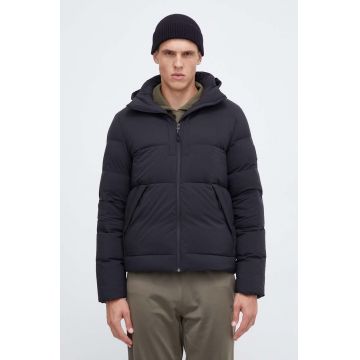 Jack Wolfskin geaca de puf barbati, culoarea negru, de iarna