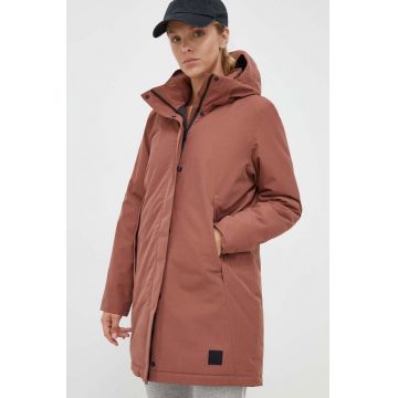 Jack Wolfskin geaca femei, culoarea roz, de iarna