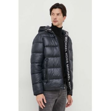Michael Kors geaca barbati, culoarea negru, de iarna