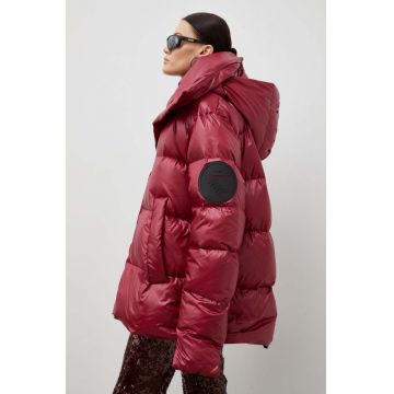 MMC STUDIO geaca de puf Ilona femei, culoarea bordo, de iarna, oversize