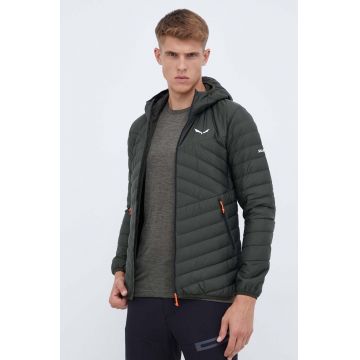 Salewa geaca sport din puf BRENTA culoarea verde, de iarna