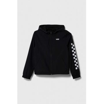 Vans geaca copii GR GIRLS KASTLE CLASSIC WINDBREAKER VN0A53OXY281 culoarea negru