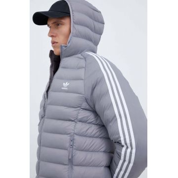 adidas Originals geaca barbati, culoarea gri, de tranzitie