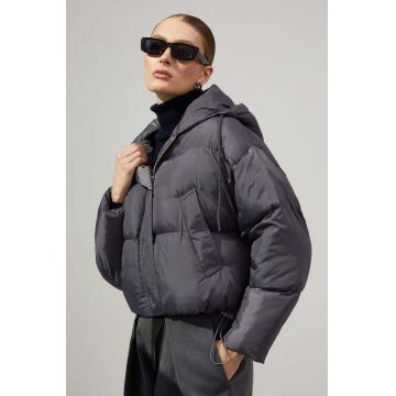 Answear Lab geaca femei, culoarea negru, de iarna