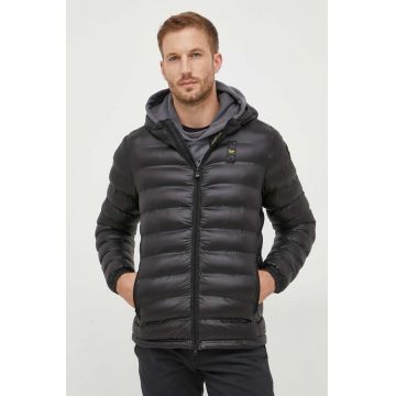 Blauer geaca barbati, culoarea negru, de tranzitie