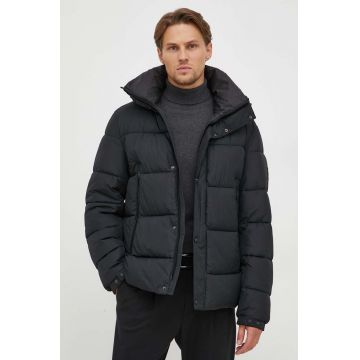 Boss Orange geaca BOSS ORANGE barbati, culoarea negru, de iarna
