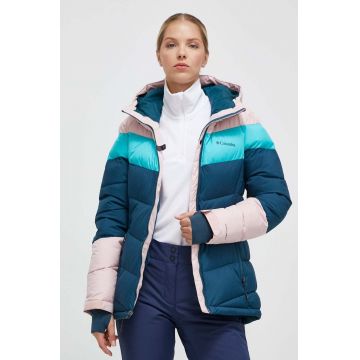 Columbia geacă Abbott Peak femei, culoarea verde, gore-tex 1909971-843