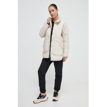 Columbia geaca femei, culoarea bej, de tranzitie