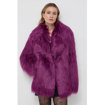 Karl Lagerfeld geaca femei, culoarea violet, de tranzitie