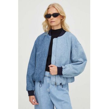 Levi's geaca jeans femei, de tranzitie, oversize