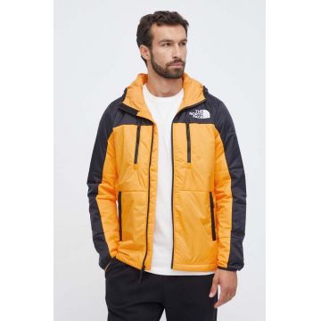 The North Face geaca barbati, culoarea galben, de tranzitie