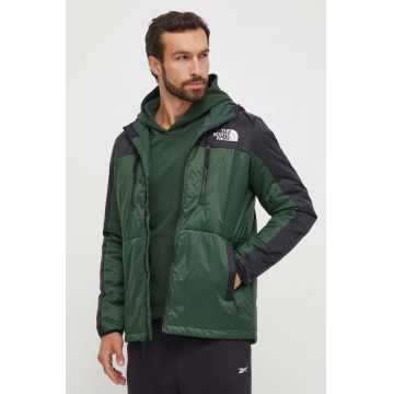 The North Face geacă Himalayan Light Synth barbati, culoarea verde, de tranziție NF0A7WZXKII1