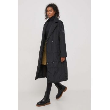 Tiffi geaca femei, culoarea negru, de tranzitie