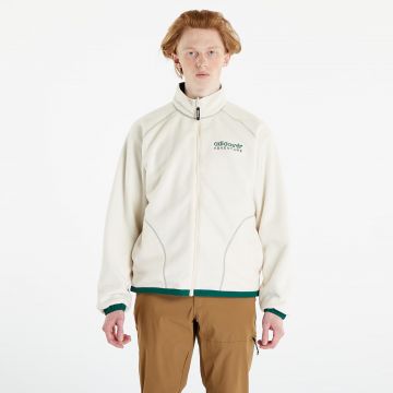adidas Adventure Fleece Reversible Polar Half Zip Jacket Wonder White/ Dark Green