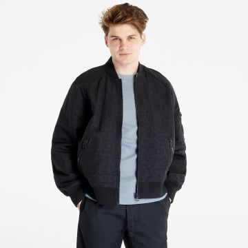 Calvin Klein Jeans Exposed Zip Oversized Woven Jacket Black