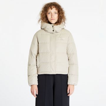 Calvin Klein Jeans Monologo Non Down Sherpa Jacket Plaza Taupe