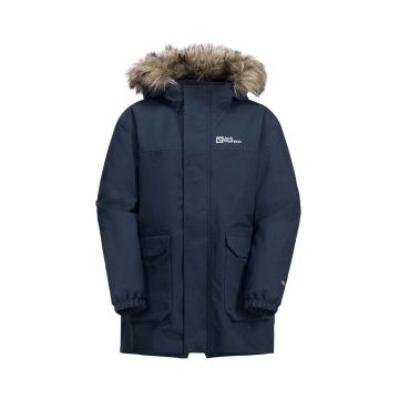 Jack Wolfskin parka pentru copii COS BEAR 3IN1 culoarea negru