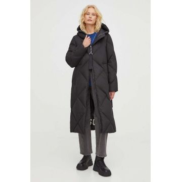 Marc O'Polo geaca de puf femei, culoarea negru, de iarna, oversize