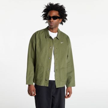 Nike Life Men's Unlined Chore Coat Rough Green/ White