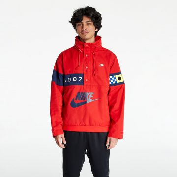 Nike Sportswear Men's Walliwaw Woven Jacket University Red/ Midnight Navy/ Sail