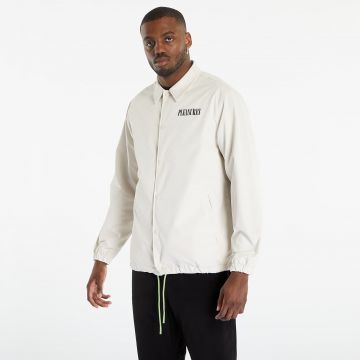 PLEASURES Bended Coach Jacket White