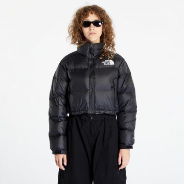 Jacheta The North Face W Nuptse Short Jacket TNF Black/ TNF White