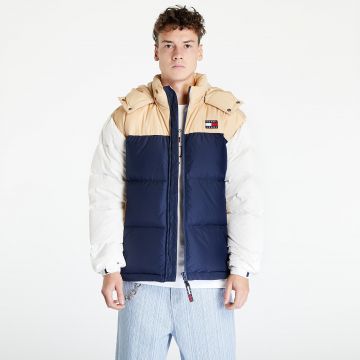 Tommy Jeans Color Block Alas Padded Jacket Beige