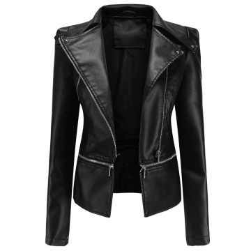 JACHETA DE PIELE ARTIFICIALA PREETI neagra