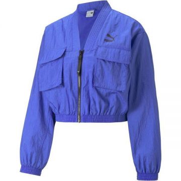 Jacheta femei Puma Dare To Woven 53834092, L, Albastru