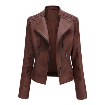 JACHETA IMITATIE DE PIELE GINEVRA cafenie