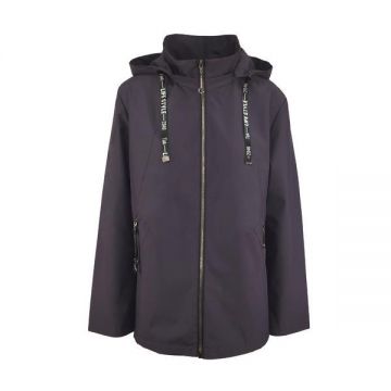 Jacheta usoara cu gluga, Univers Fashion, mov, 3XL