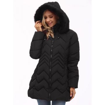 JACKETA DE IARNA MARIMI PLUS CAMBREE neagra