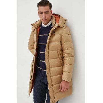 Blauer geaca de puf barbati, culoarea bej, de iarna