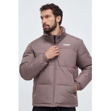 Hummel geaca barbati, culoarea maro, de iarna