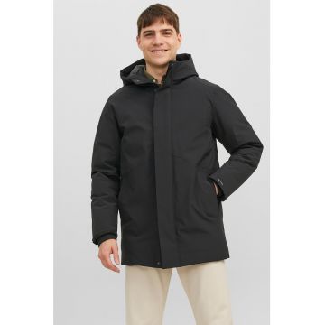 Jacheta parka impermeabila cu gluga