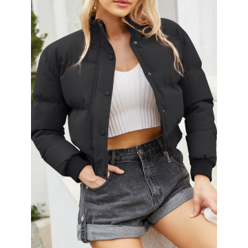 JACHETA PUFFER CROP DALAINA neagra