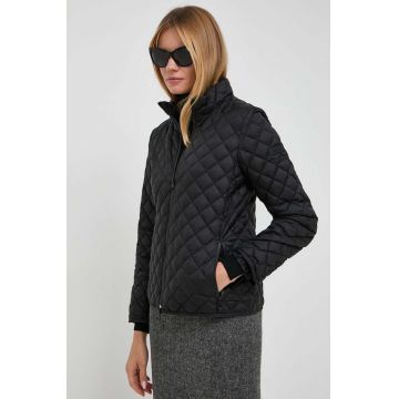 Max Mara Leisure geaca bomber de puf femei, culoarea negru, de tranzitie