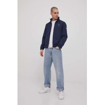 Tommy Jeans geaca barbati, culoarea albastru marin, de tranzitie