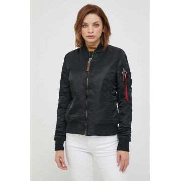 Alpha Industries geaca bomber MA-1 VF 59 Wmn femei, culoarea negru, de tranzitie